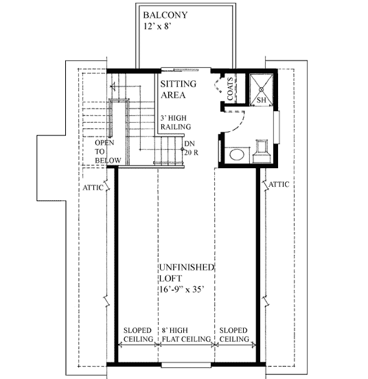 Upper/Second Floor Plan: 26-129