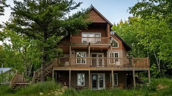 Mountain Rustic house plans 26-133 - front exterior, 1,738 sq ft, 3 bed, 2 bath house plans | Monster House Plans