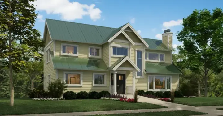 Traditional house plans 26-135 - front exterior, 1,668 sq ft, 3 bed, 2 bath house plans | Monster House Plans