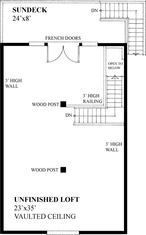 Upper/Second Floor Plan: 26-140