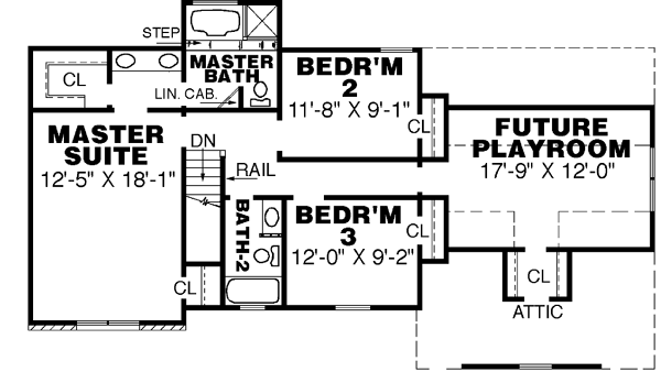 Upper/Second Floor Plan: 27-115