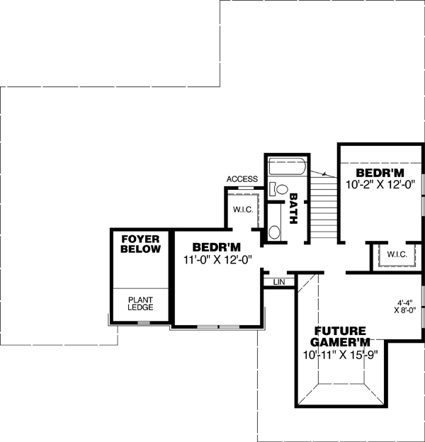 Upper/Second Floor Plan: 27-121