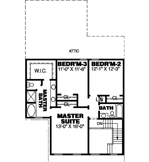 Upper/Second Floor Plan: 27-124