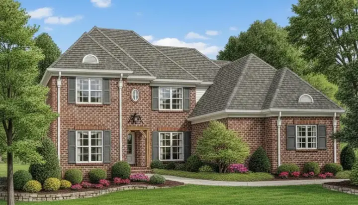 Traditional house plans 27-132 - front exterior, 2,873 sq ft, 4 bed, 3 bath house plans | Monster House Plans