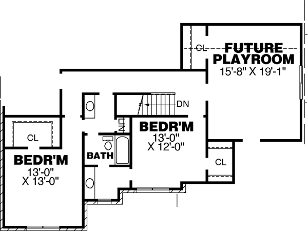 Upper/Second Floor Plan: 27-133