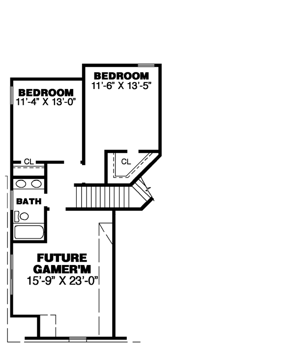 Upper/Second Floor Plan: 27-135