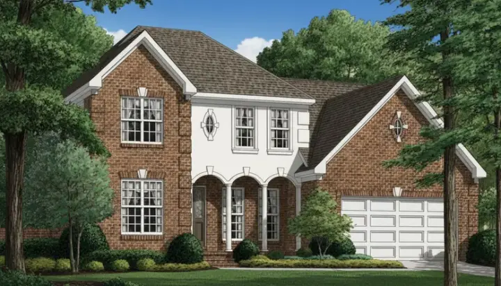 Traditional house plans 27-138 - front exterior, 2,366 sq ft, 3 bed, 2 bath house plans | Monster House Plans