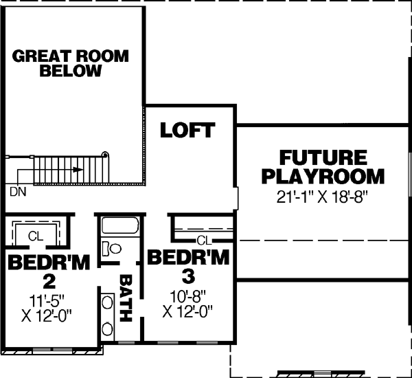 Upper/Second Floor Plan: 27-138