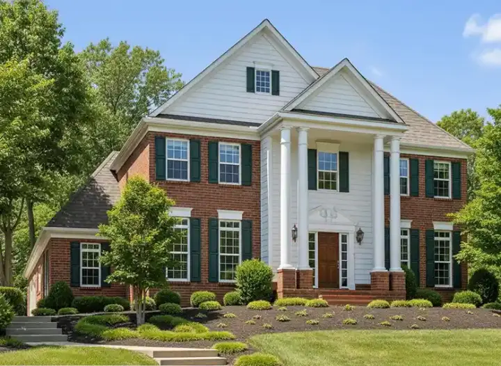 Georgian house plans 27-139 - front exterior, 2,428 sq ft, 3 bed, 2 bath house plans | Monster House Plans