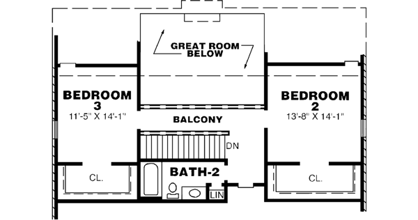 Upper/Second Floor Plan: 27-140