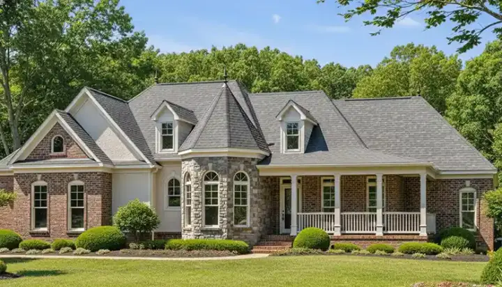 Country house plans 27-145 - front exterior, 2,416 sq ft, 4 bed, 2 bath house plans | Monster House Plans