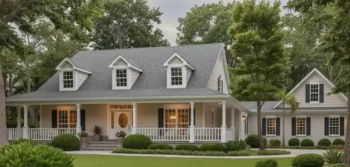 Farmhouse house plans 27-146 - front exterior, 2,519 sq ft, 4 bed, 4 bath house plans | Monster House Plans