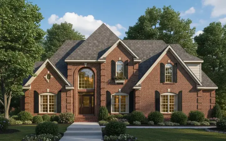 Traditional house plans 27-147 - front exterior, 3,624 sq ft, 5 bed, 4 bath house plans | Monster House Plans
