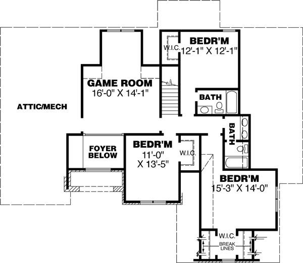 Upper/Second Floor Plan: 27-147