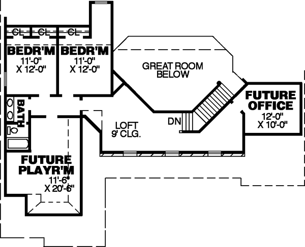 Upper/Second Floor Plan: 27-152