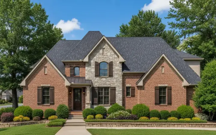 European house plans 27-153 - front exterior, 2,874 sq ft, 4 bed, 3 bath house plans | Monster House Plans