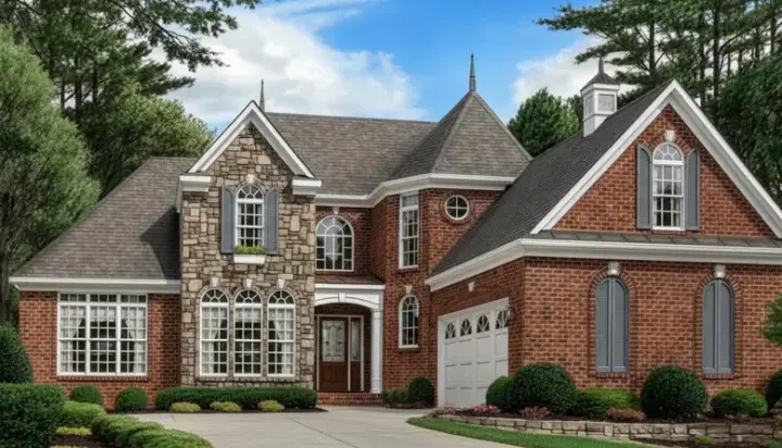 European house plans 27-154 - front exterior, 2,885 sq ft, 3 bed, 3 bath house plans | Monster House Plans