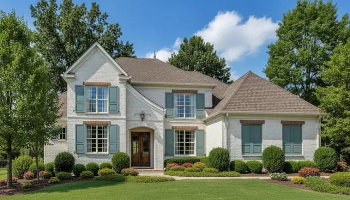 French Country house plans 27-156 - front exterior, 3,114 sq ft, 4 bed, 3 bath house plans | Monster House Plans