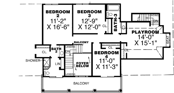 Upper/Second Floor Plan:27-157