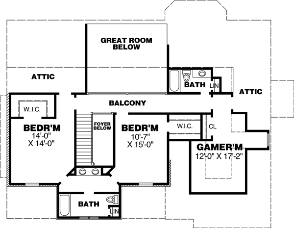 Upper/Second Floor Plan: 27-160