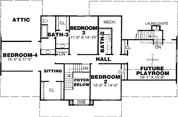 Upper/Second Floor Plan: 27-161