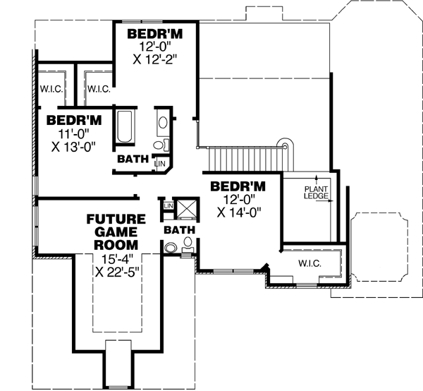 Upper/Second Floor Plan: 27-162