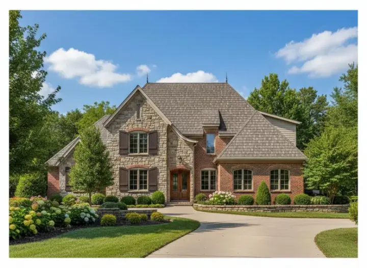 French Country house plans 27-165 - front exterior, 3,397 sq ft, 4 bed, 2 bath house plans | Monster House Plans