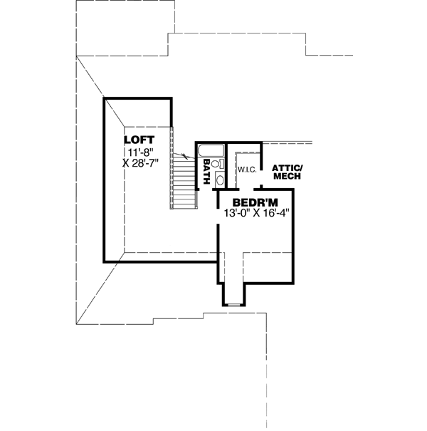 Upper/Second Floor Plan: 27-166