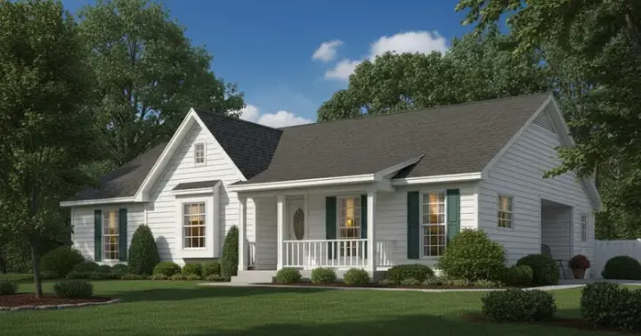 Country house plans 27-171 - front exterior, 1,234 sq ft, 3 bed, 2 bath house plans | Monster House Plans
