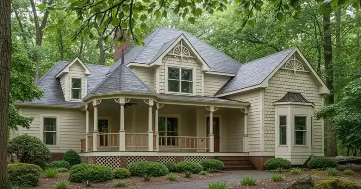 Victorian house plans 27-177 - front exterior, 2,044 sq ft, 3 bed, 2 bath house plans | Monster House Plans
