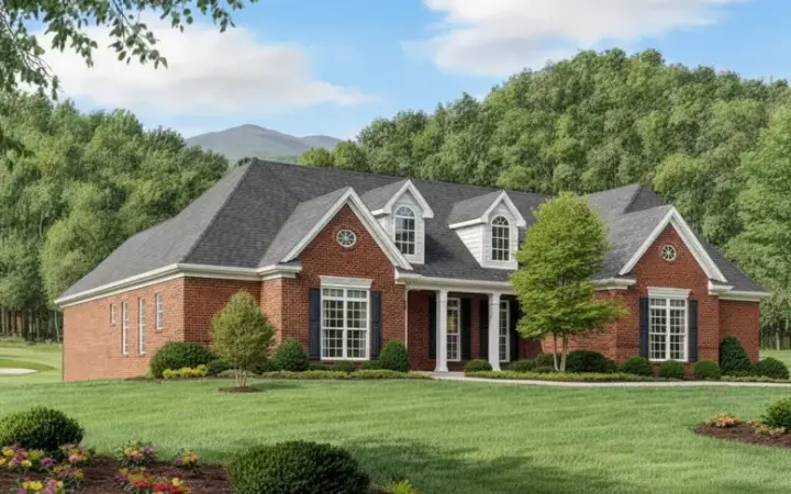 Southern house plans 27-181 - front exterior, 2,318 sq ft, 3 bed, 2 bath house plans | Monster House Plans