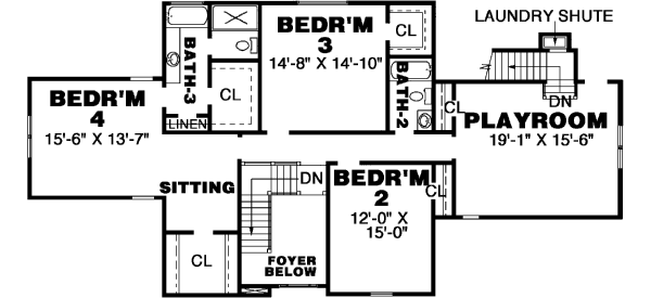 Upper/Second Floor Plan:27-184