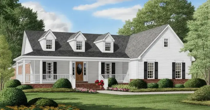 Country house plans 27-188 - front exterior, 2,093 sq ft, 3 bed, 3 bath house plans | Monster House Plans