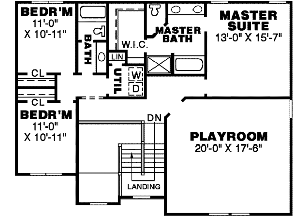 Upper/Second Floor Plan: 27-195