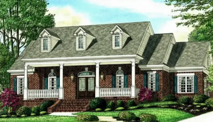 Country house plans 27-198 - front exterior, 2,973 sq ft, 3 bed, 2 bath house plans | Monster House Plans