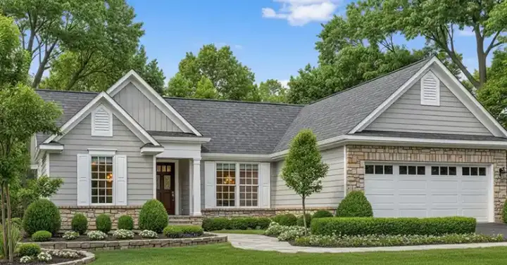 Traditional house plans 27-199 - front exterior, 1,379 sq ft, 3 bed, 2 bath house plans | Monster House Plans