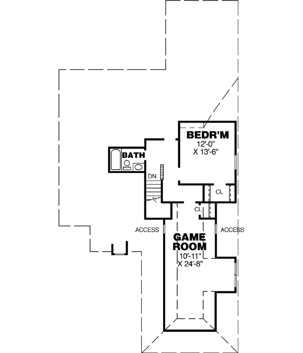 Upper/Second Floor Plan: 27-203