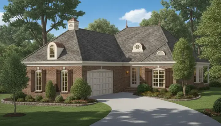 Traditional house plans 27-205 - front exterior, 2,502 sq ft, 4 bed, 3 bath house plans | Monster House Plans