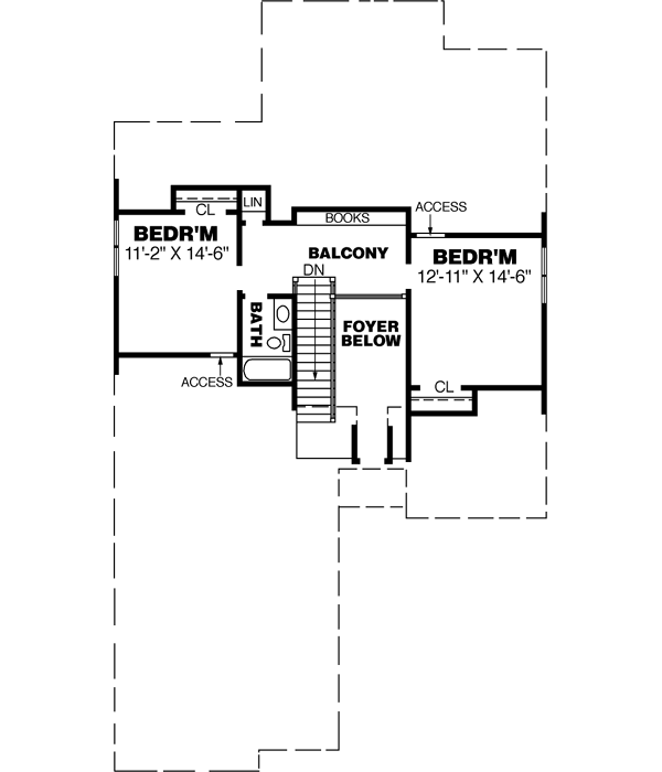Upper/Second Floor Plan: 27-208