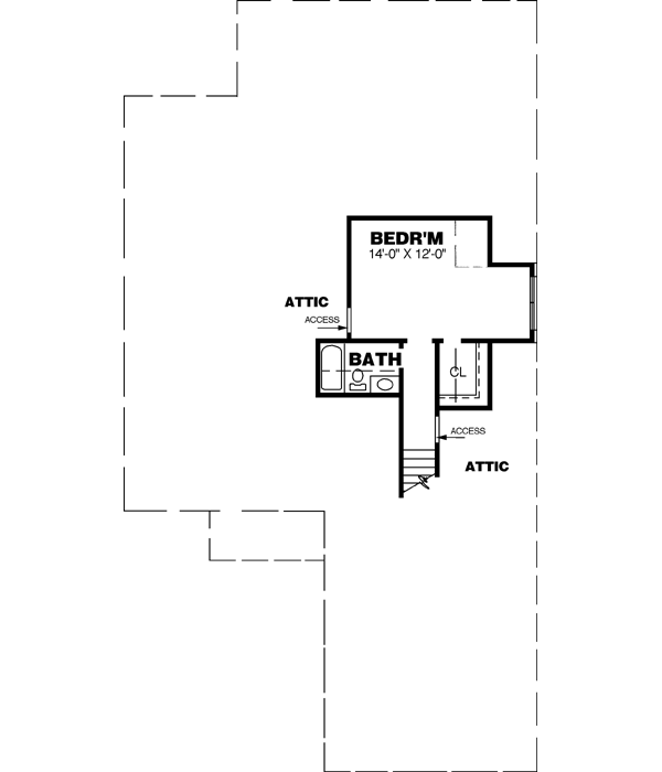 Upper/Second Floor Plan: 27-212