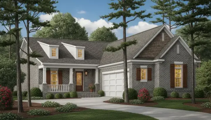Country house plans 27-213 - front exterior, 2,524 sq ft, 4 bed, 3 bath house plans | Monster House Plans