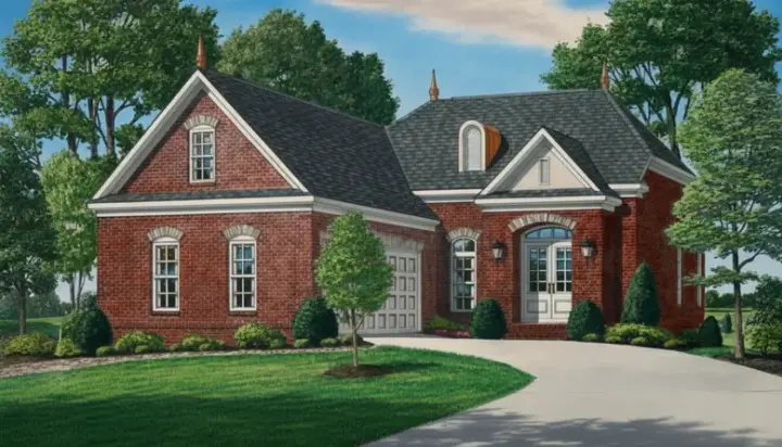Traditional house plans 27-214 - front exterior, 2,507 sq ft, 4 bed, 3 bath house plans | Monster House Plans