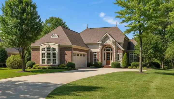 French Country house plans 27-215 - front exterior, 2,514 sq ft, 4 bed, 3 bath house plans | Monster House Plans