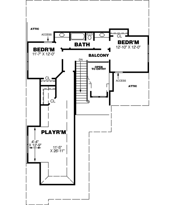 Upper/Second Floor Plan: 27-218