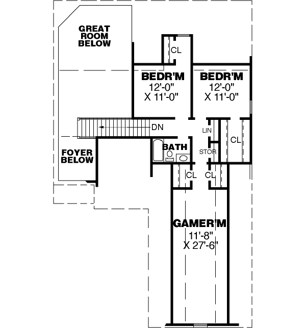 Upper/Second Floor Plan: 27-220