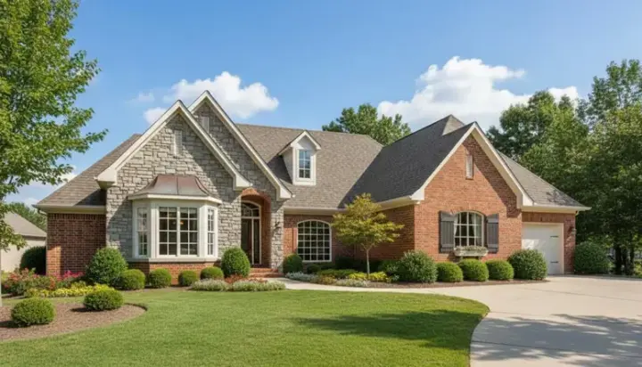 French Country house plans 27-227 - front exterior, 2,436 sq ft, 3 bed, 2 bath house plans | Monster House Plans