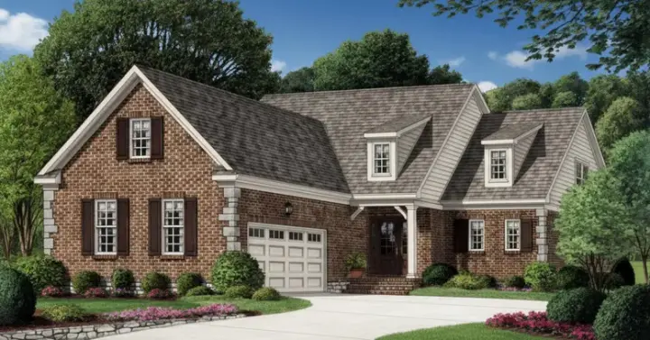 European house plans 27-230 - front exterior, 2,719 sq ft, 3 bed, 2 bath house plans | Monster House Plans