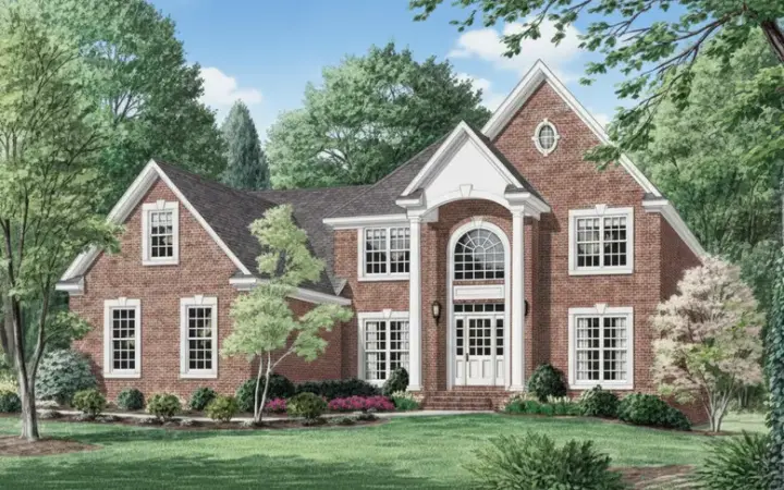 Southern house plans 27-233 - front exterior, 3,143 sq ft, 4 bed, 2 bath house plans | Monster House Plans