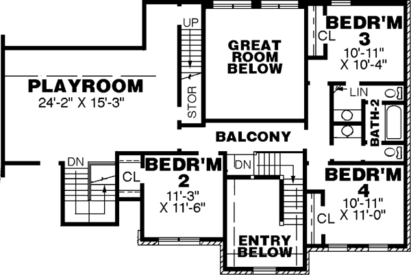 Upper/Second Floor Plan: 27-233