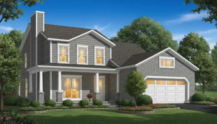 Country house plans 27-236 - front exterior, 1,716 sq ft, 4 bed, 2 bath house plans | Monster House Plans